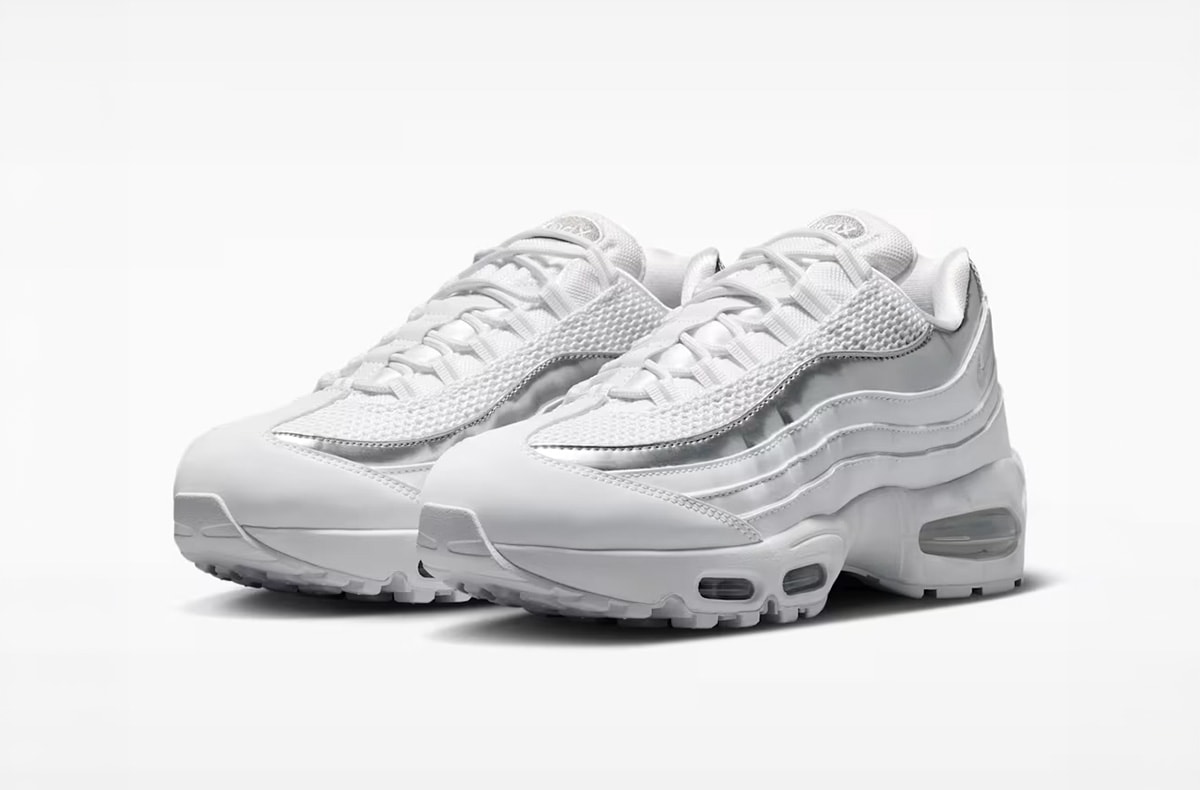 近日発売|Nike Women's Air Max 95 Big Bubble "White/Metallic Silver"|抽選/販売/定価情報