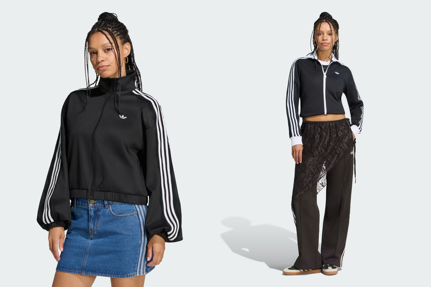 レースをあしらったadidas Originalsのアパレルアイテムが7/26より発売!トラックトップとパンツ、Tシャツの3型が登場