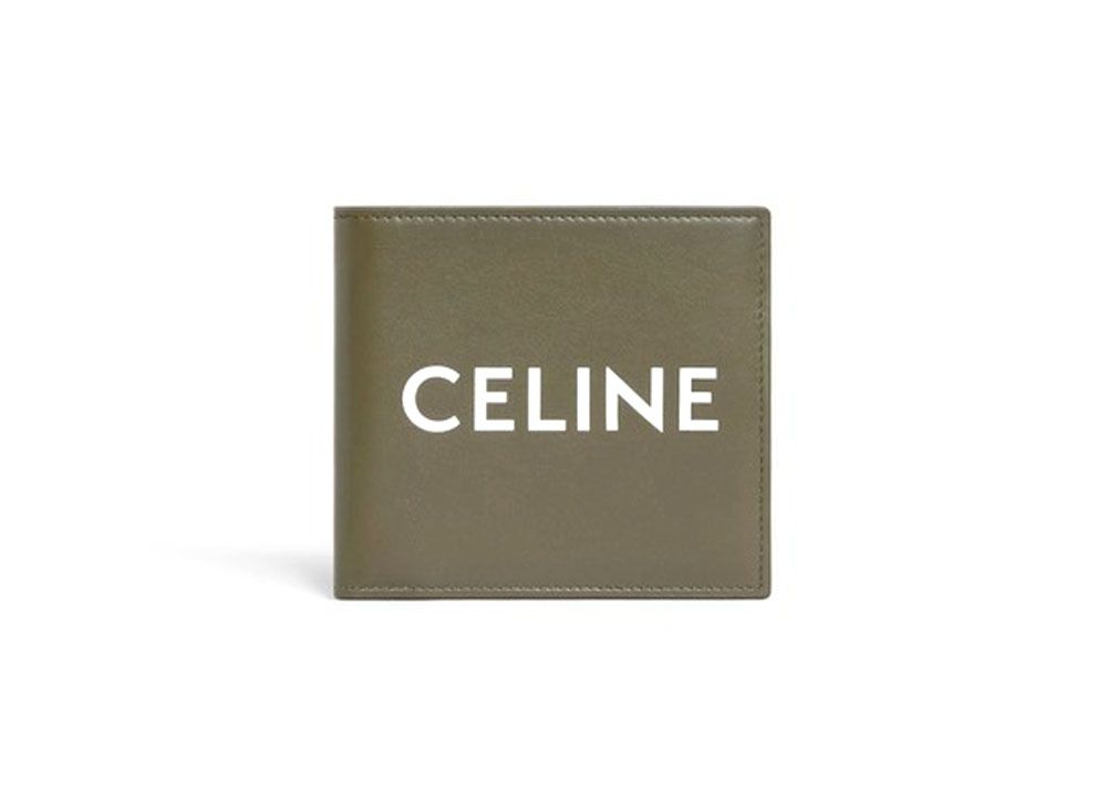 セリーヌ CELINEプリント バイフォールド ウォレット / スムースカーフ  