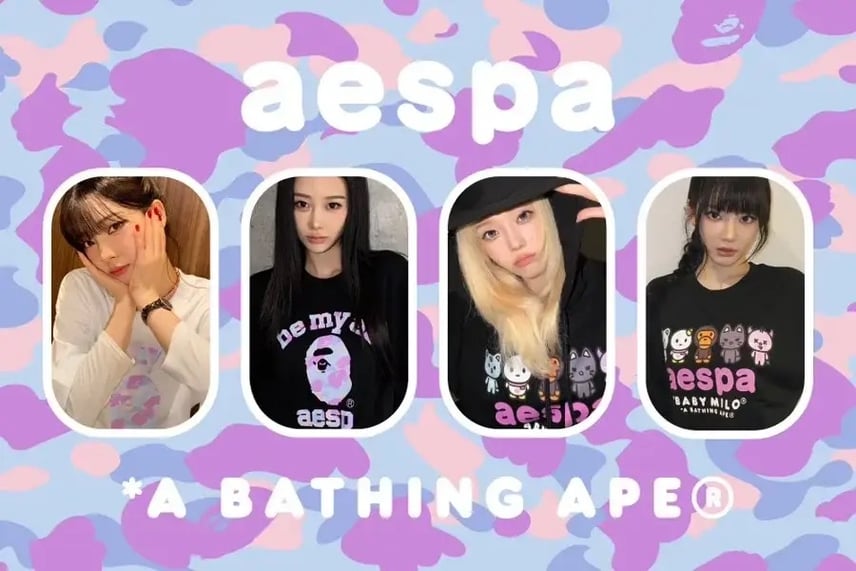 A BATHING APE × aespaのコラボがアツい!グループの魅力から注目のラインナップまでを紹介