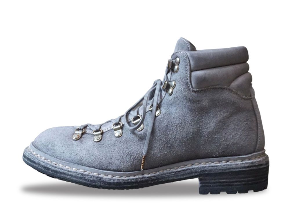 GUIDI Lace Up Boots Horse Reverse Leather 