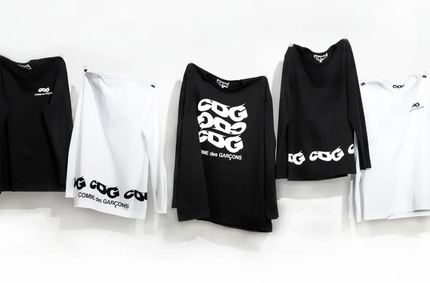 CDGロゴを波状にアレンジ!Wavy Logo L/S Tシャツが4/24より発売