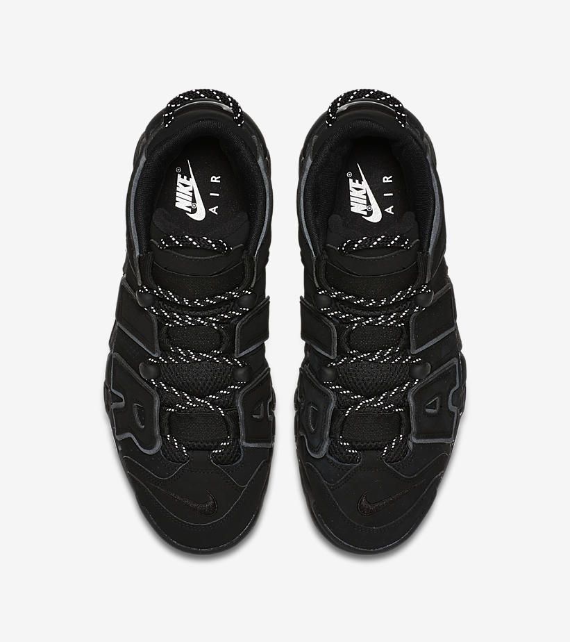 ナイキ エアモアアップテンポ ブラック 4枚目