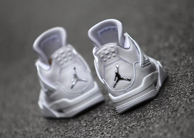 ナイキ エアジョーダン4 レトロ ホワイト/メタリック シルバー-ピュア プラチナ 5枚目