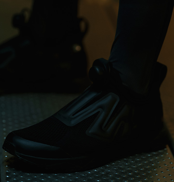 リーボック ポンプ シュプリーム B&W オールブラック&オールホワイト 2枚目