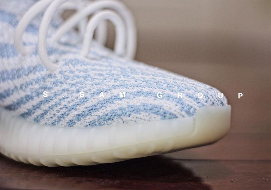 アディダス オリジナルス イージーブースト 350 V2 “ブルー ゼブラ 6枚目