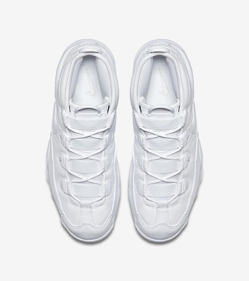 ナイキ エアマックスアップテンポ トリプルホワイト 4枚目