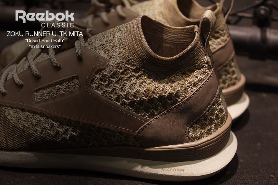 ミタスニーカーズ × リーボック クラシック ゾク ランナー ウルトラニット デザート サンド バス 4枚目