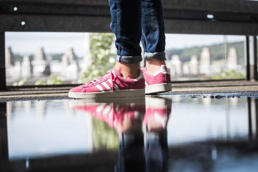 アディダス オリジナルス キャンパス ピンク/アクア 6枚目