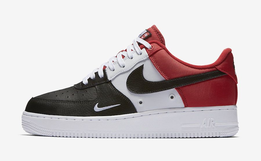 【スニダンで購入可】NIKE AIR FORCE 1 LOW ’07 LV8 BLACK/WHITE-UNIVIRSITY RED 2枚目