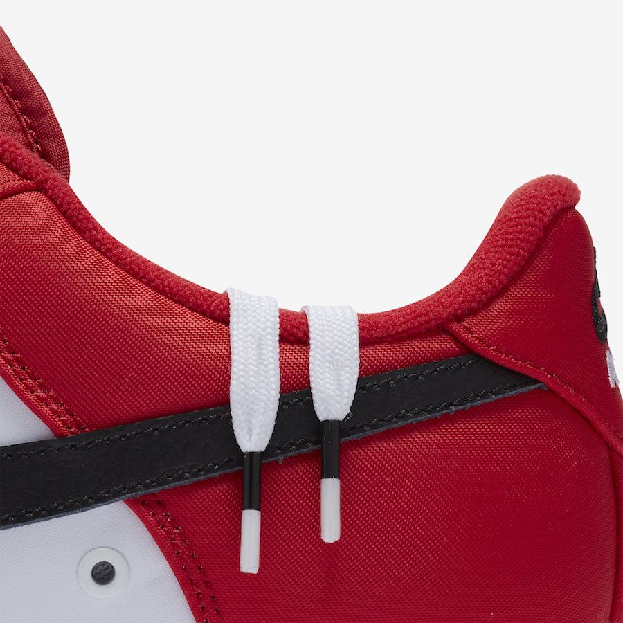 【スニダンで購入可】NIKE AIR FORCE 1 LOW ’07 LV8 BLACK/WHITE-UNIVIRSITY RED 7枚目