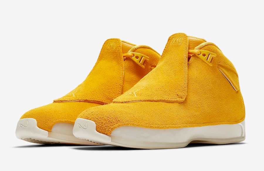 air jordan 18 yellow suede