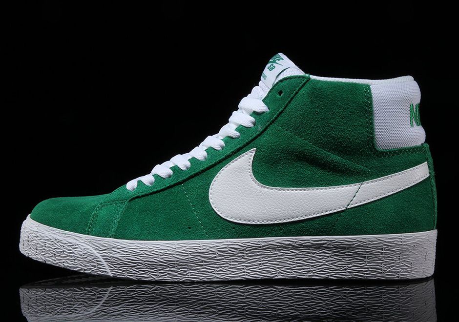 nike sb blazer mid pine green