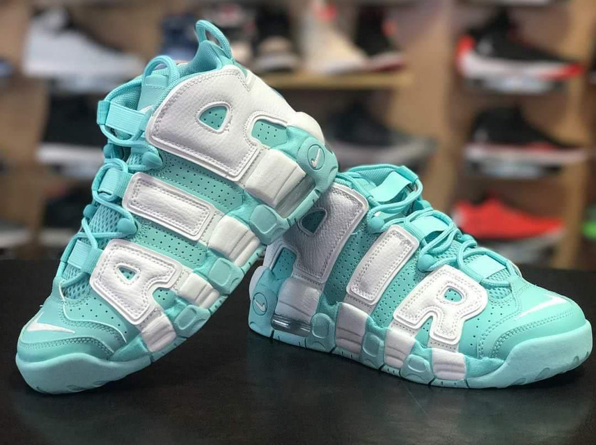 NIKE AIR MORE UPTEMPO GS アイランドグリーン 24cm-