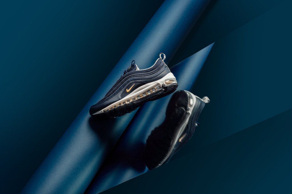 ナイキ エアマックス97 ミッドナイト ネイビー/メタリック ゴールド 3枚目