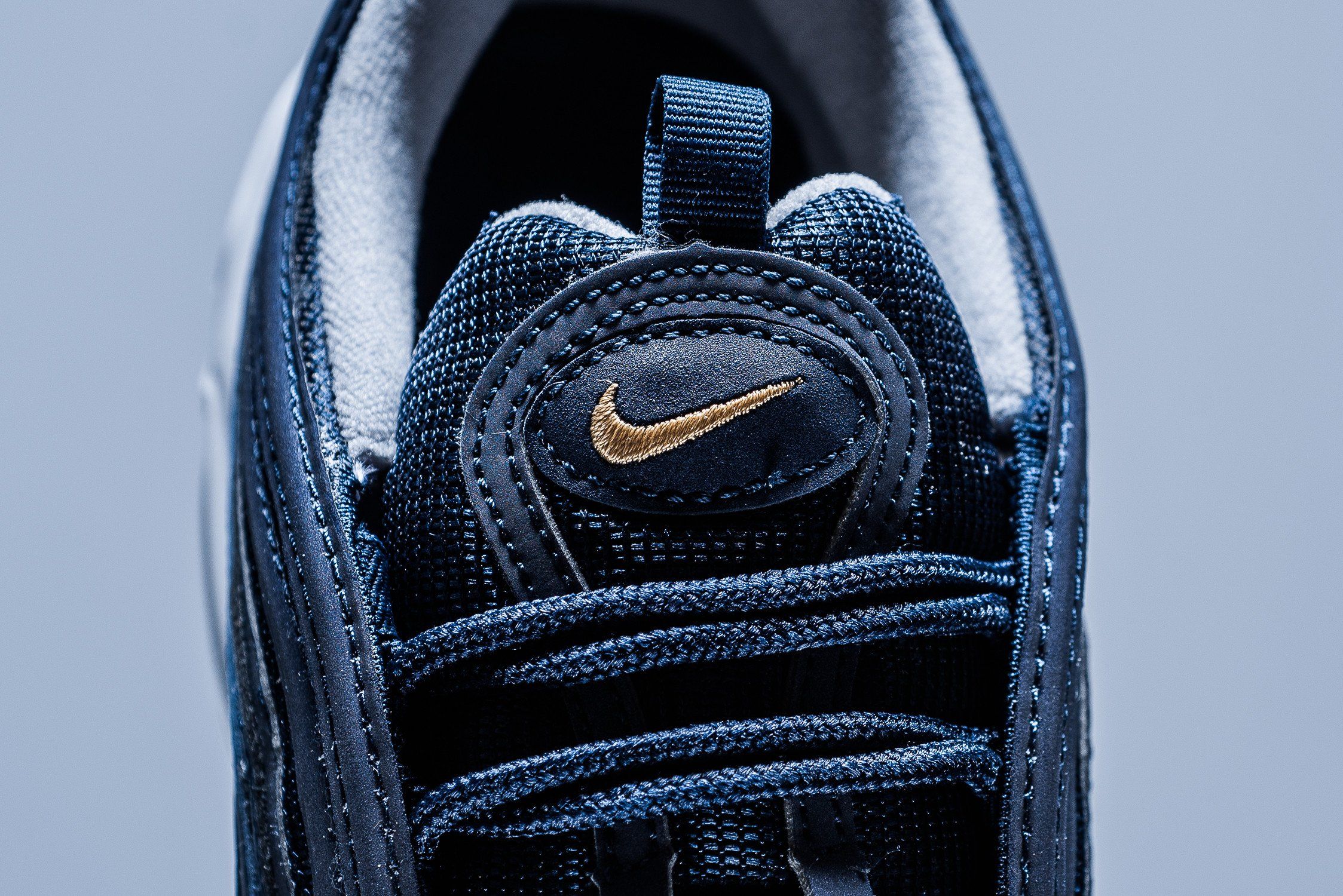 ナイキ エアマックス97 ミッドナイト ネイビー/メタリック ゴールド 11枚目