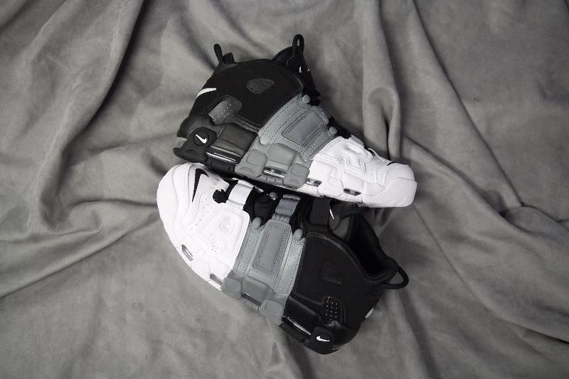 ナイキ エアモアアップテンポ 96 ブラッ/グレー/ホワイト 2枚目