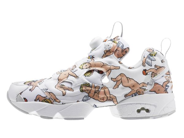 リーボック クラッシック インスタポンプ フューリー LA ホワイト/スカル グレー/ローズ ゴールド 2枚目