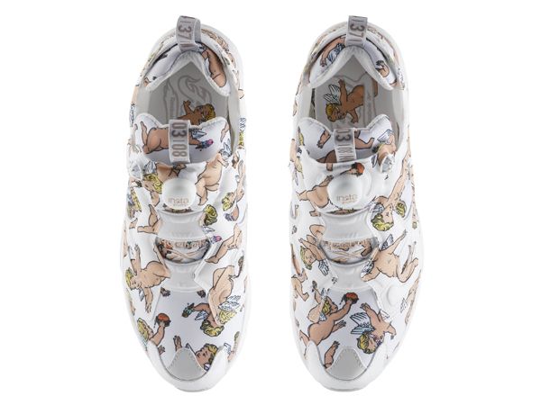 リーボック クラッシック インスタポンプ フューリー LA ホワイト/スカル グレー/ローズ ゴールド 4枚目