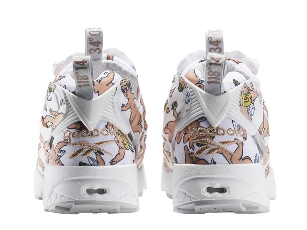 リーボック クラッシック インスタポンプ フューリー LA ホワイト/スカル グレー/ローズ ゴールド 5枚目