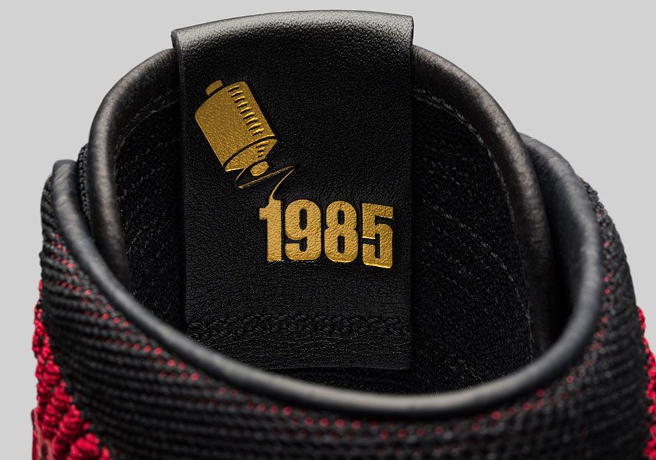 ナイキ エアジョーダン1 フライニット ブラック/バーシティ レッド-ホワイト 8枚目