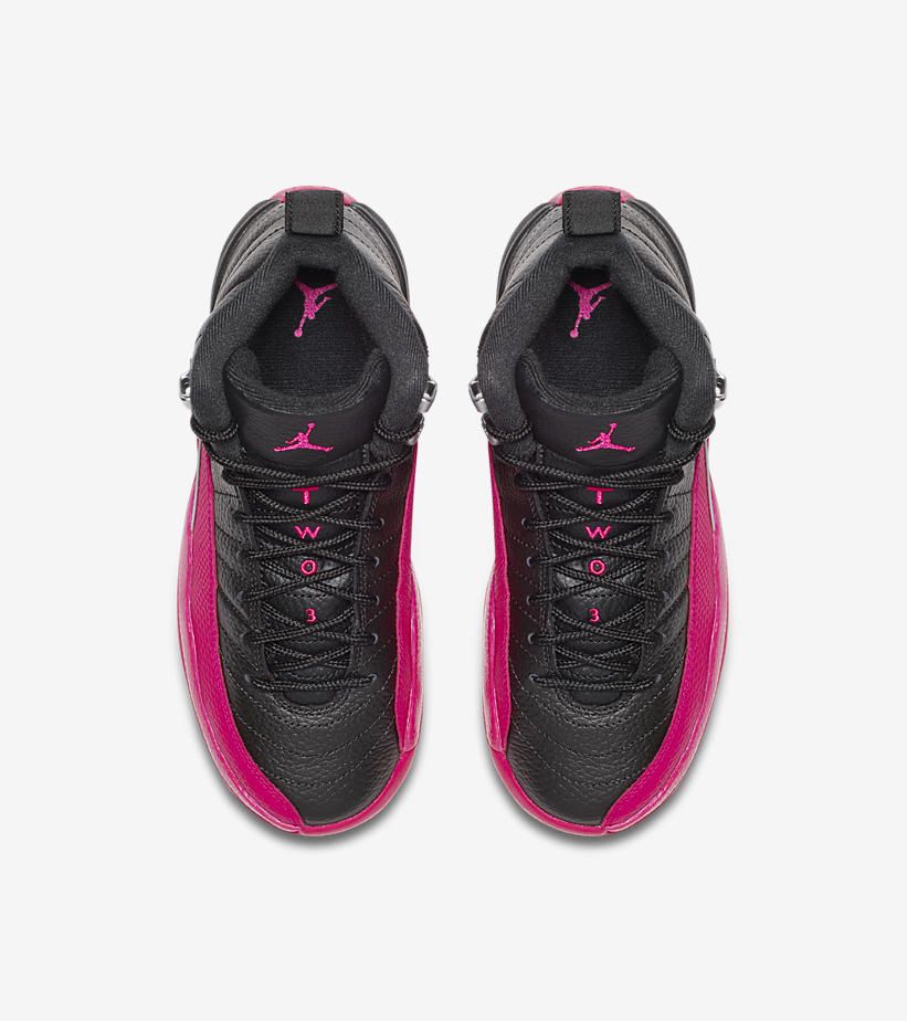 ナイキ エアジョーダン12 レトロ GG ブラック/デッドリー ピンク 5枚目
