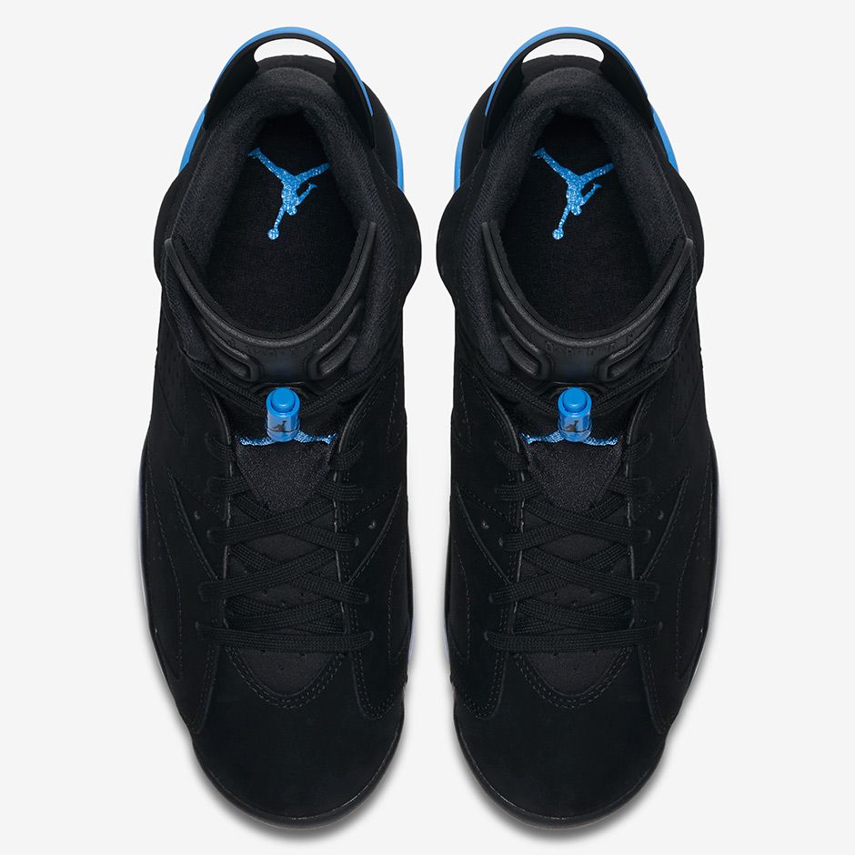 ナイキ エアジョーダン6 レトロ ブラック/ユニバーシティ ブルー 4枚目