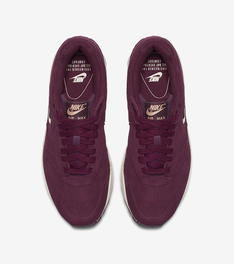 ナイキ ウィメンズ エアマックス1 プレミアム SC ジュエル ブラック/ボルドー 2色展開 11枚目