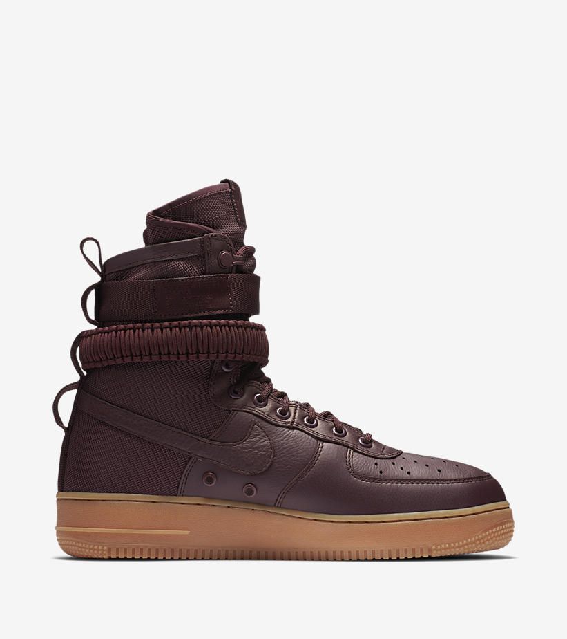 ナイキ スペシャル フィールド エアフォース1 ディープ バーガンディ 2枚目