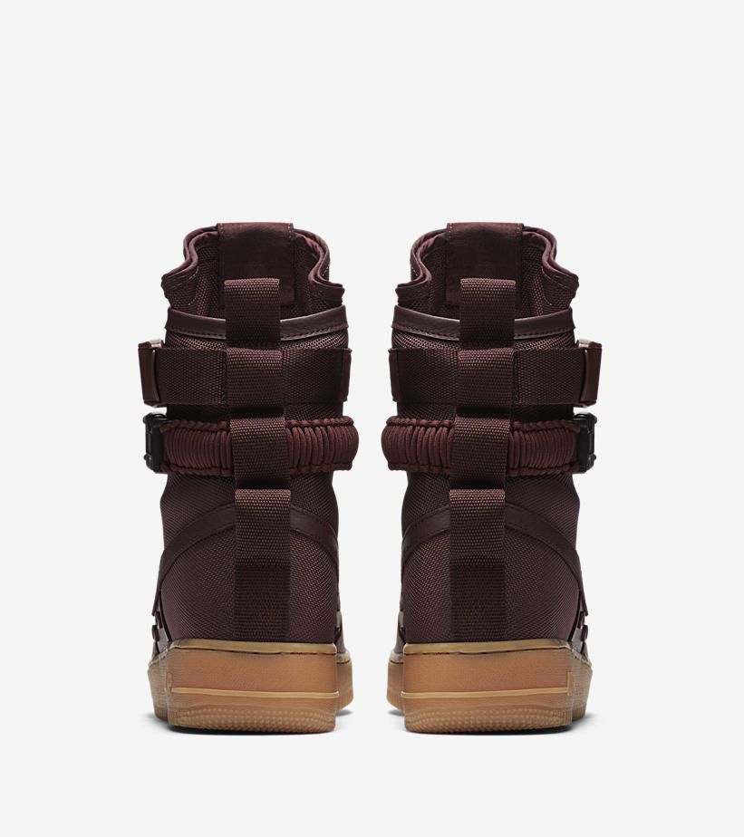 ナイキ スペシャル フィールド エアフォース1 ディープ バーガンディ 5枚目