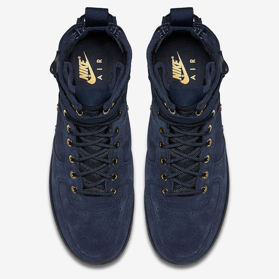 ナイキ スペシャル フィールド エアフォース1 オブシディアン スウェード 4枚目