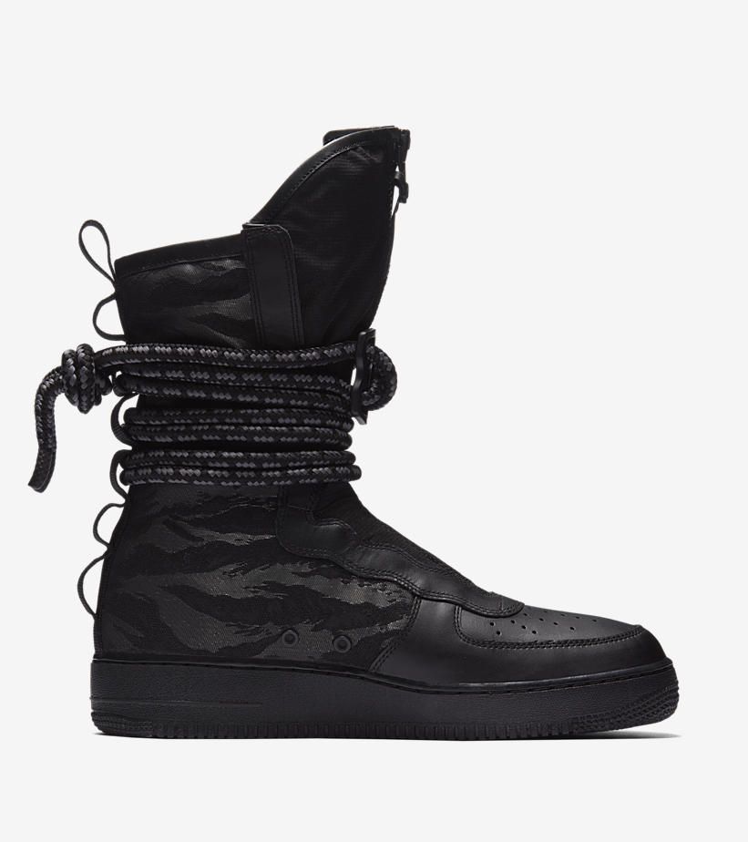 ナイキ スペシャルフィールド エアフォース1 ハイ ブラック/ダークグレー 2枚目