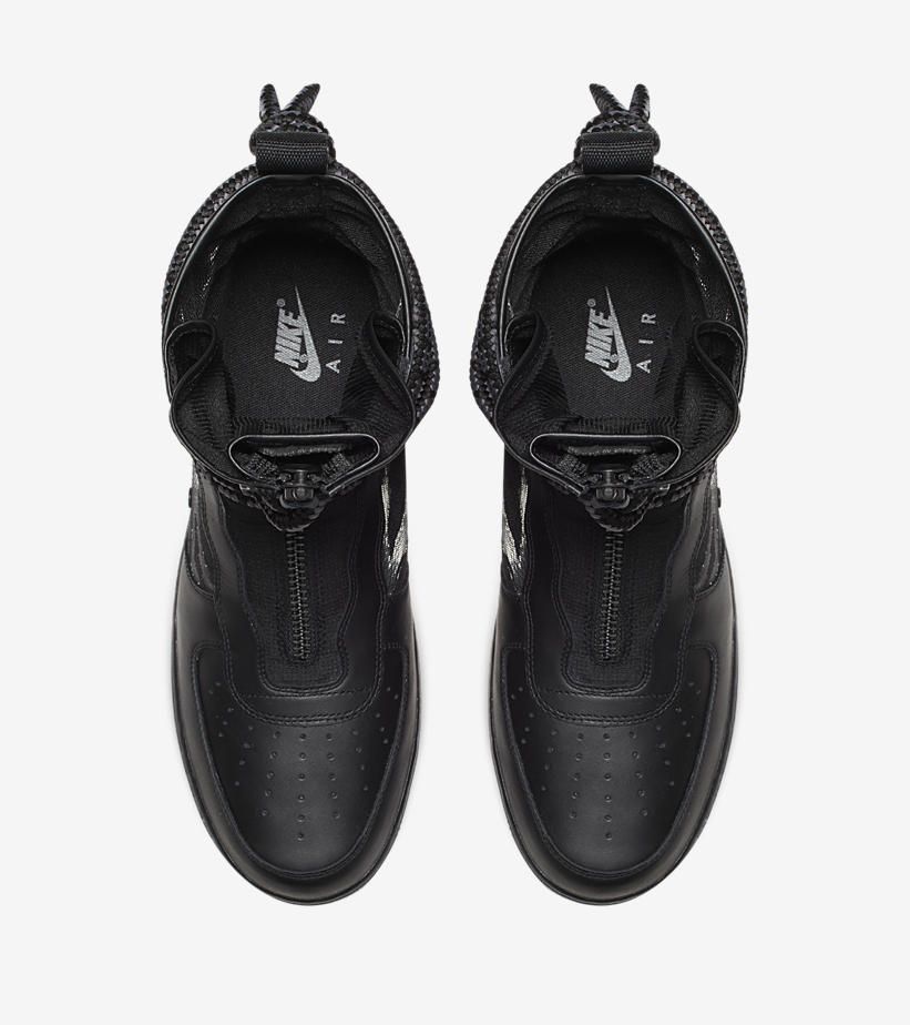 ナイキ スペシャルフィールド エアフォース1 ハイ ブラック/ダークグレー 5枚目