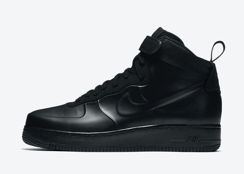 Air force foamposite black best sale