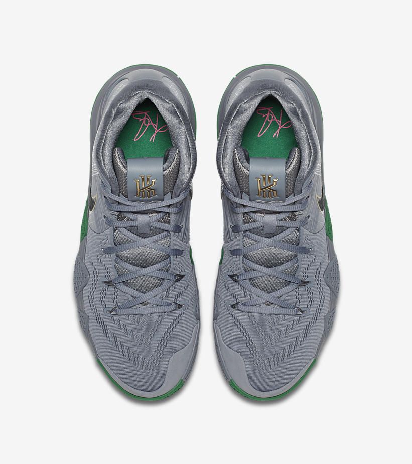 ナイキ カイリー4 クールグレー/ホワイト/グリーン 4枚目