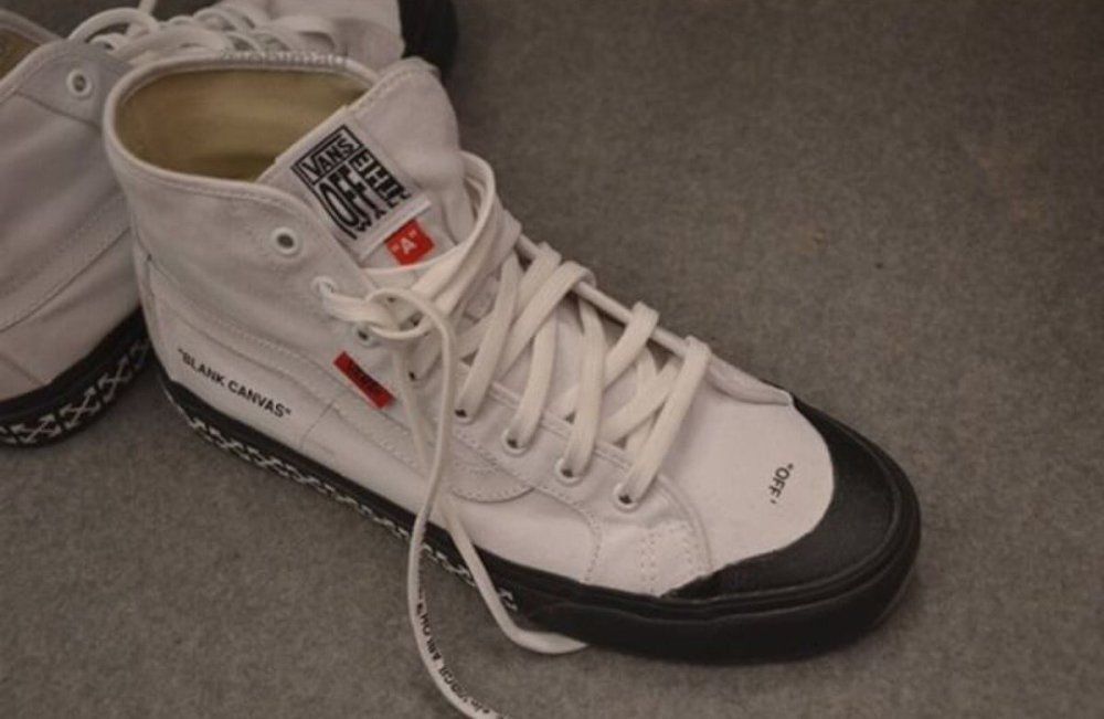 オフホワイト × バンズ オールドスクール ブラック ボール 3枚目