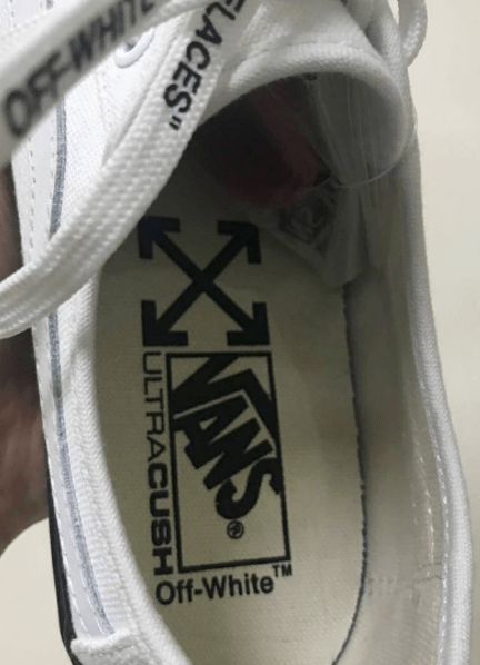 オフホワイト × バンズ オールドスクール ブラック ボール 4枚目