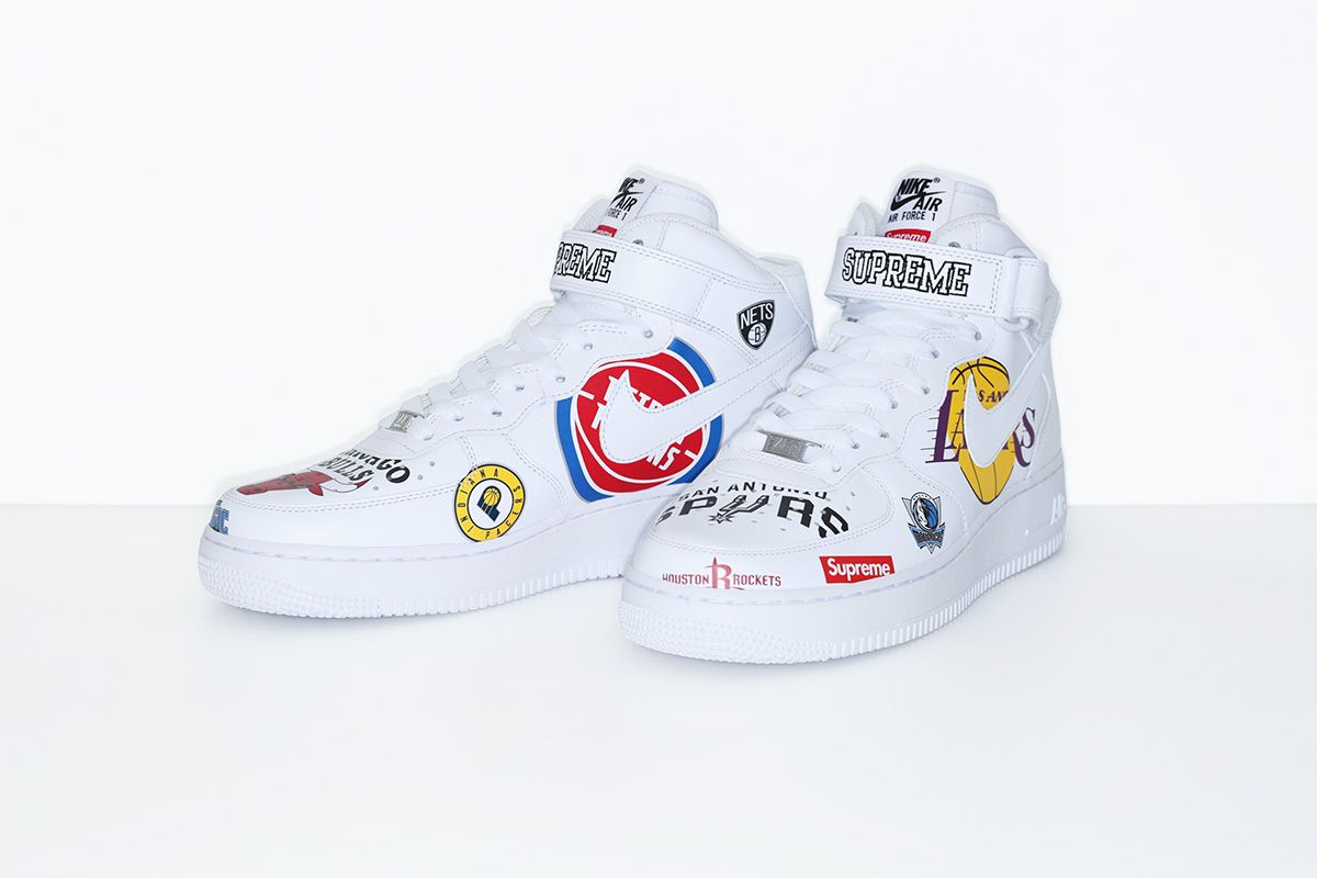【スニダンで購入可】SUPREME × NBA × NIKE AIR FORCE 1 MID 2018 抽選/定価/販売店舗まとめ 3枚目