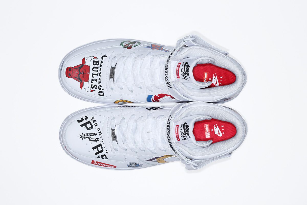 【スニダンで購入可】SUPREME × NBA × NIKE AIR FORCE 1 MID 2018 抽選/定価/販売店舗まとめ 6枚目