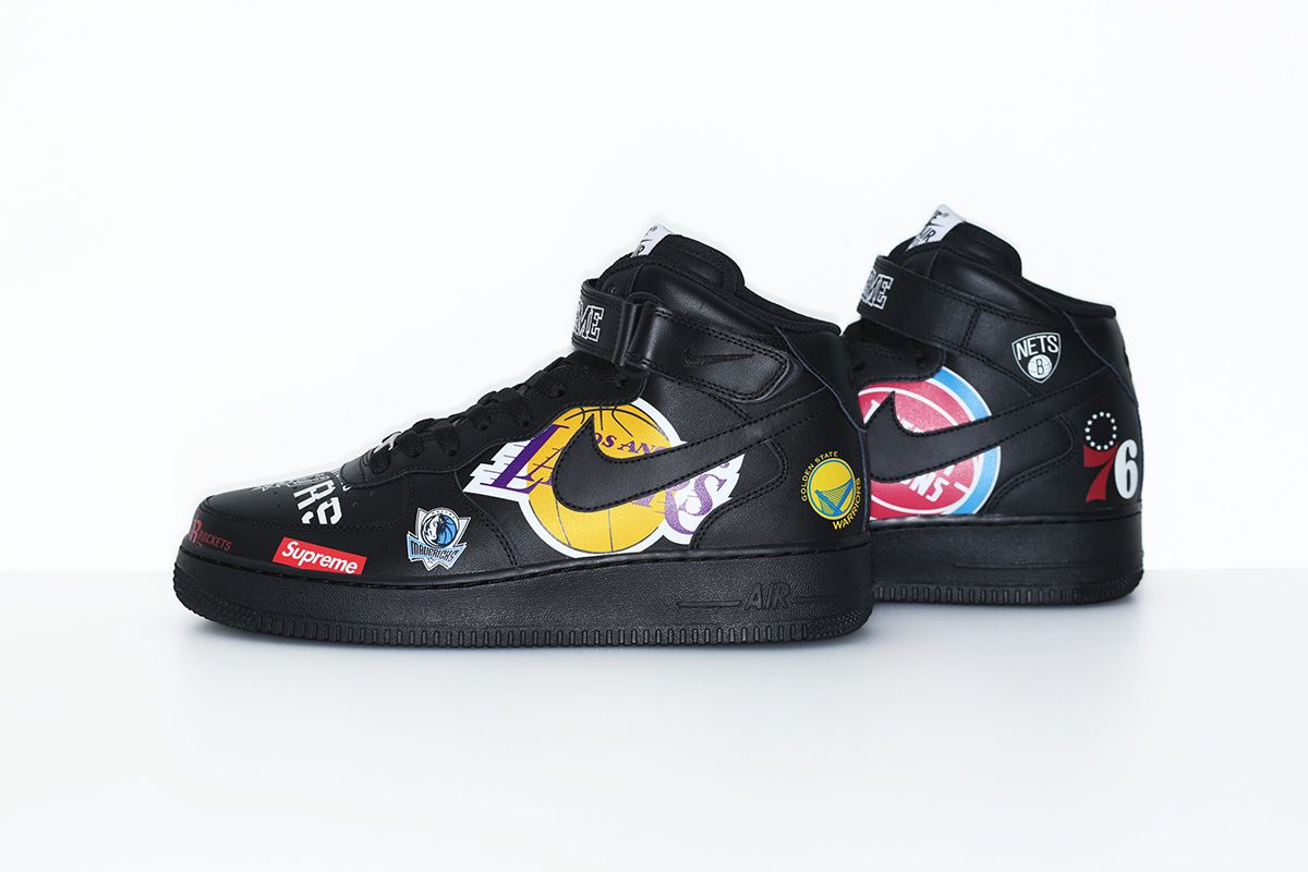【スニダンで購入可】SUPREME × NBA × NIKE AIR FORCE 1 MID 2018 抽選/定価/販売店舗まとめ 8枚目