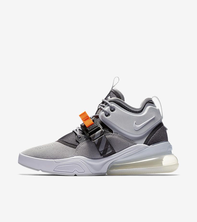【スニダンで購入可】NIKE AIR FORCE 270 WOLF GREY/DARK GREY 2枚目