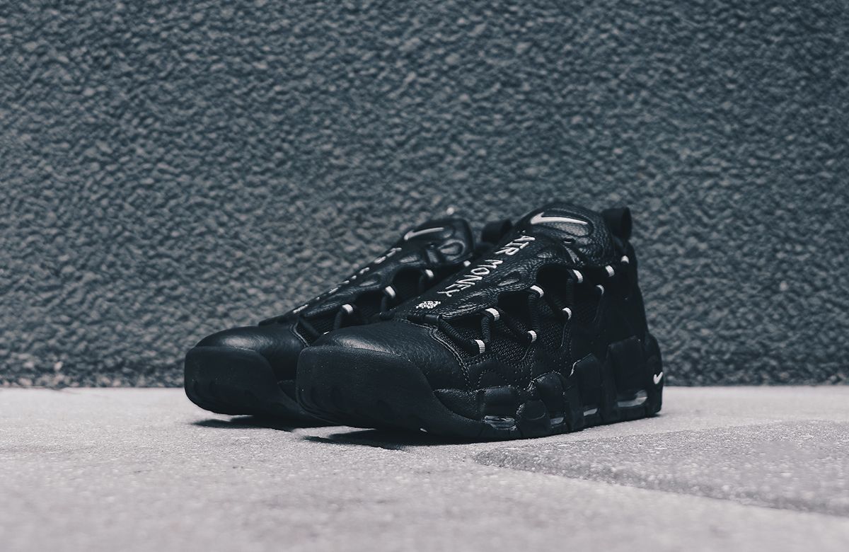 ナイキ エアモアマネー ブラック/ピュアプラチナム 2枚目