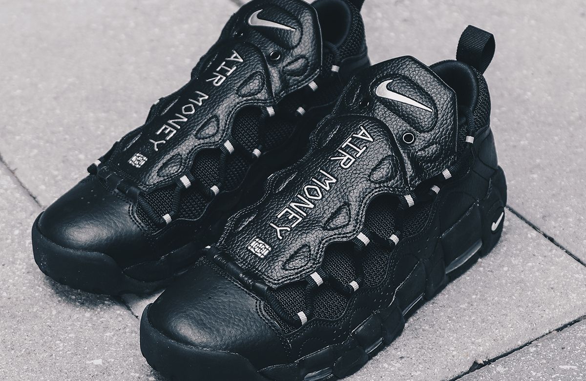 ナイキ エアモアマネー ブラック/ピュアプラチナム 5枚目