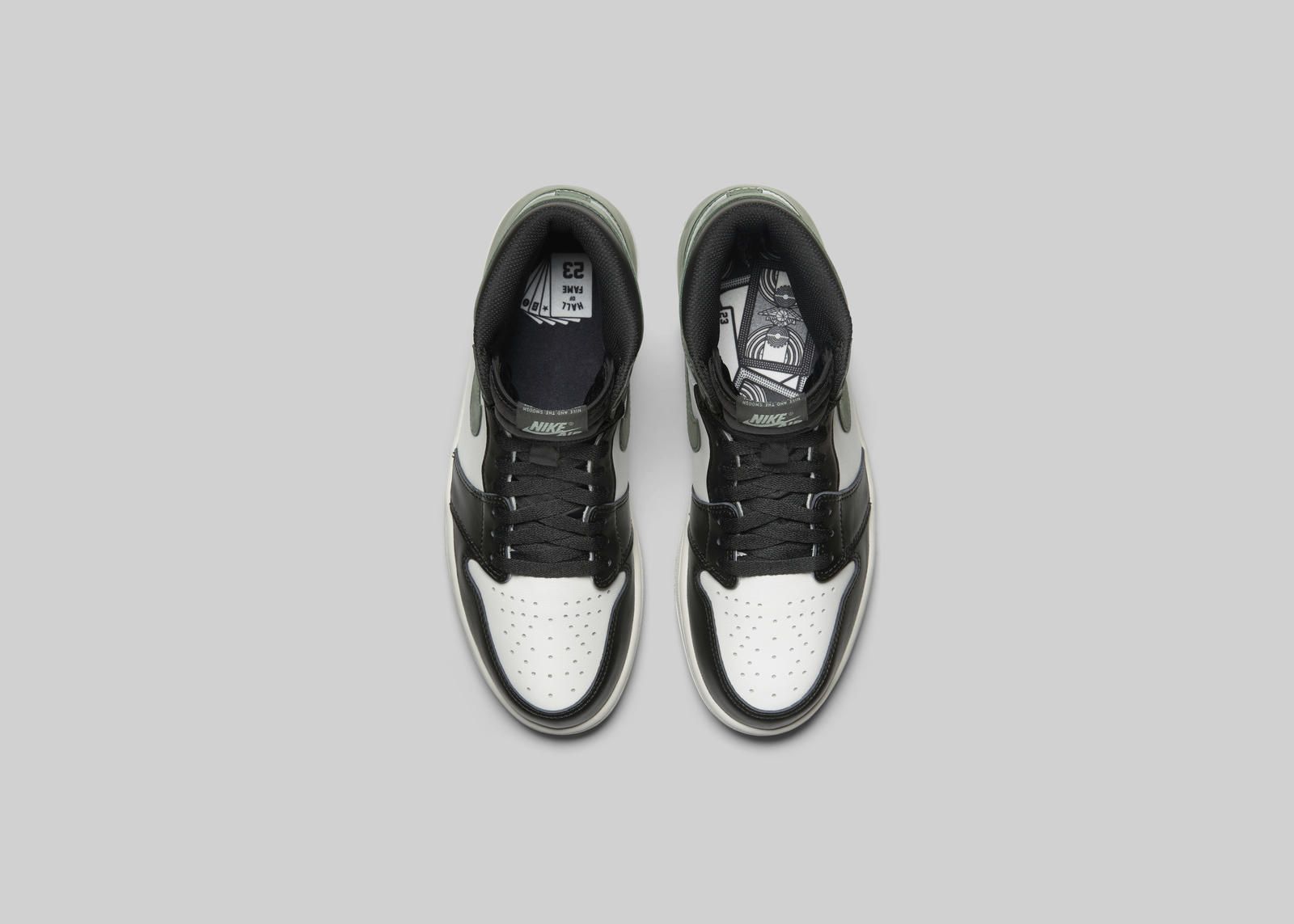 【スニダンで購入可】NIKE AIR JORDAN 1 RETRO HIGH OG CLAY GREEN 4枚目