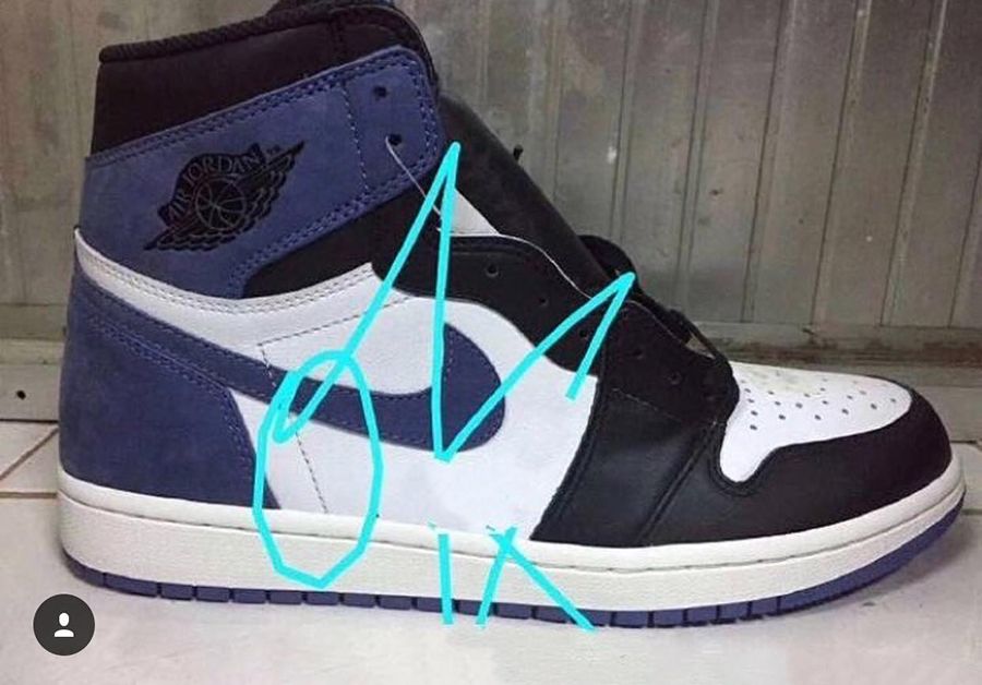 【スニダンで購入可】NIKE AIR JORDAN 1 RETRO HIGH OG BLUE MOON 6枚目