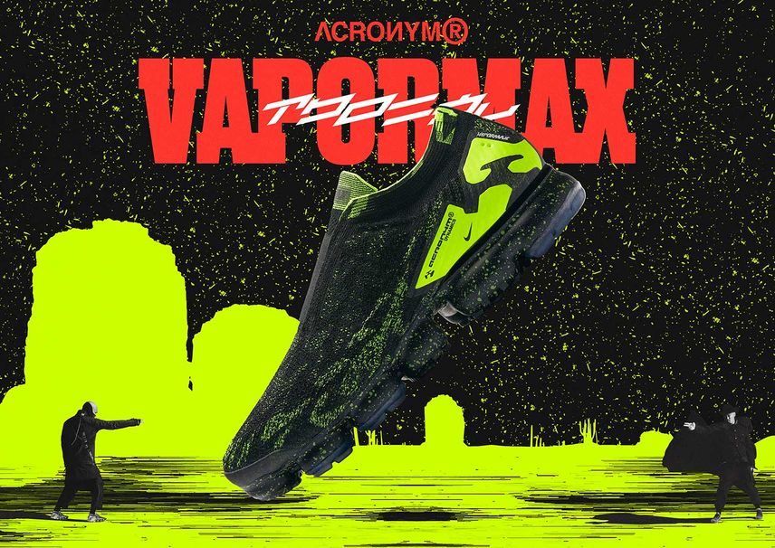 【販売リンクあり】4/27発売 ACRONYM × NIKE VAPORMAX MOC2 "THE ILLUSIONAL ‘JA" 抽選/定価/販売店舗あり
