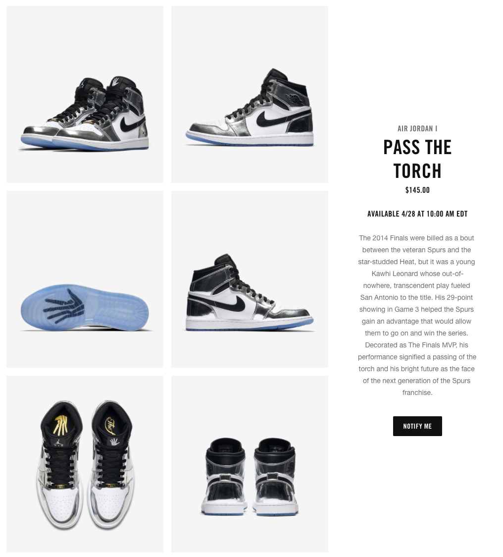 ナイキ エアジョーダン1 レトロ ハイ パス ザ トーチ 7枚目