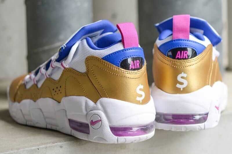 ナイキ エアモアマネー ホワイト/メタリックゴールド 2枚目