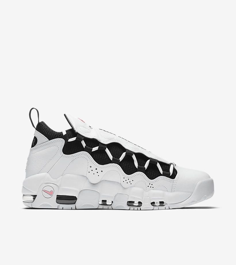 ナイキ エアモアマネー ホワイト/ブラック/コーラルチョーク 3枚目