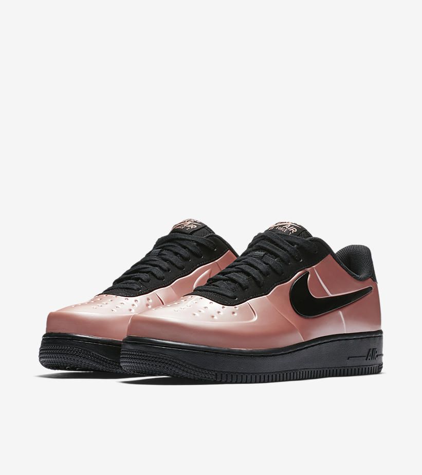 【スニダンで購入可】NIKE AIR FORCE 1 FOAMPOSITE PRO CUPSOLE CORAL STARDUST/BLACK 4枚目